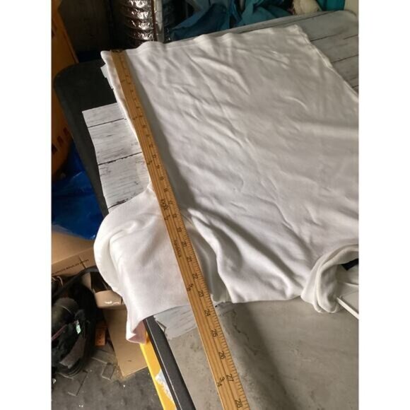 acubi mermaidcore fairycore Polo Ralph Lauren Turtleneck Knit Sweater White XL - Picture 4 of 5